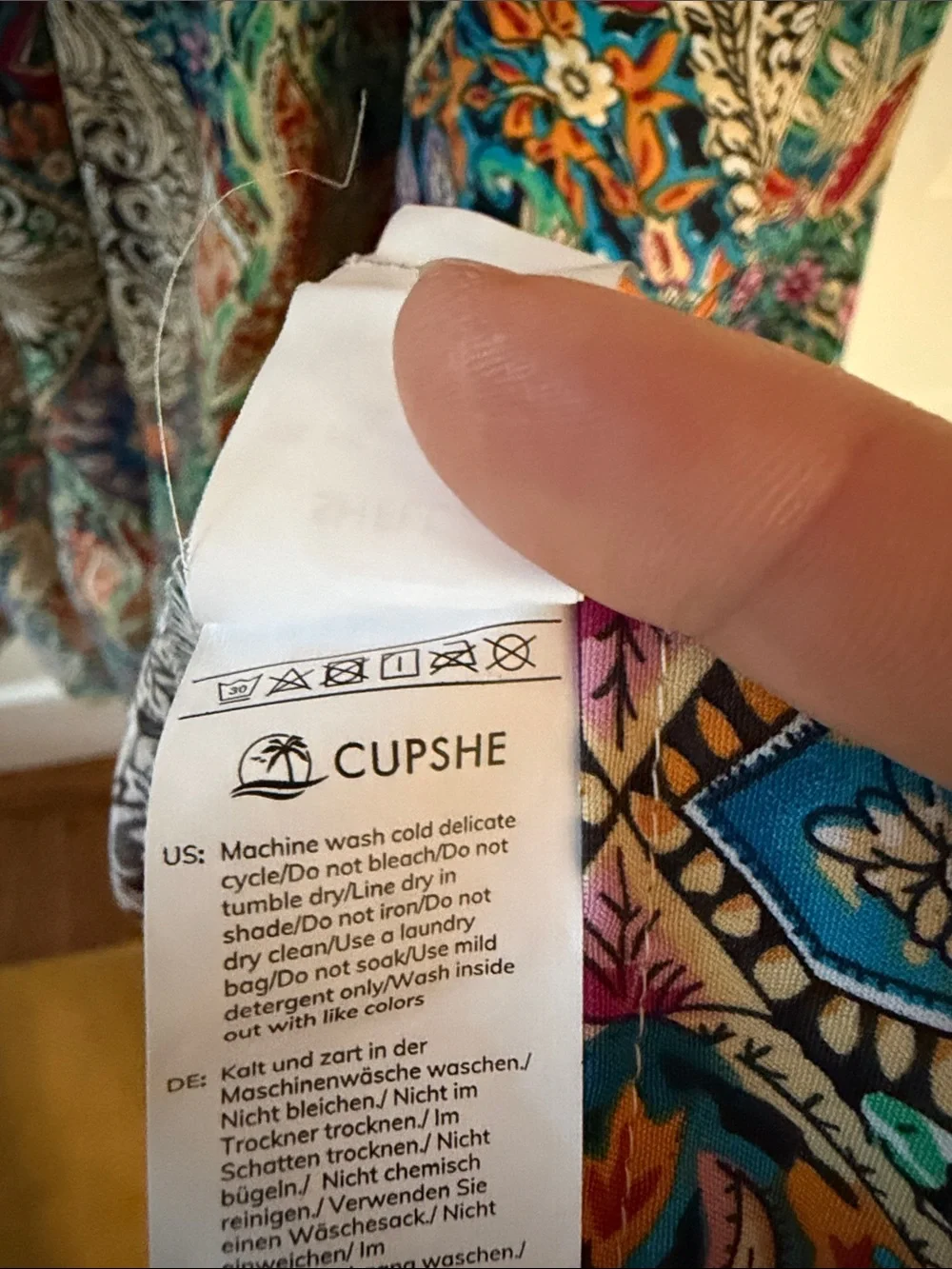 Cupshe Bohemian Paisley Maxi Dress in Teal and Multicolor